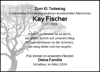 Traueranzeige von Kay Fischer von Südthüringer Presse