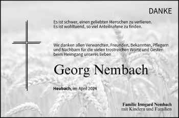 Traueranzeige von Georg Nembach von Neue Presse Coburg