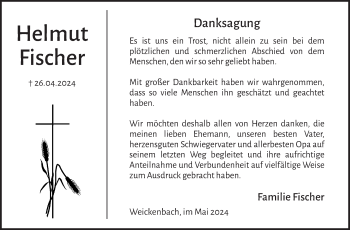 Traueranzeige von Helmut Fischer von Neue Presse Coburg