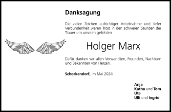 Traueranzeige von Holger Marx von Neue Presse Coburg