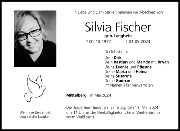 Traueranzeige von Silvia Fischer von Neue Presse Coburg