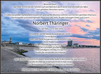 Traueranzeige von Norbert Thäringer von Südthüringer Presse