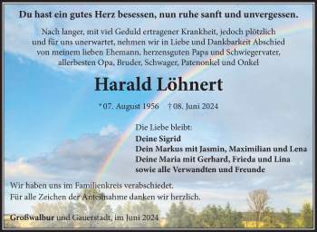 Traueranzeige von Harald Löhnert von Neue Presse Coburg