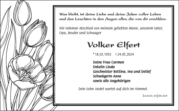 Traueranzeige von Volker Elfert von Südthüringer Presse