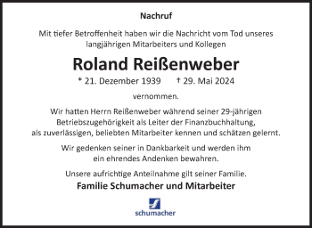 Traueranzeige von Roland Reißenweber von Neue Presse Coburg