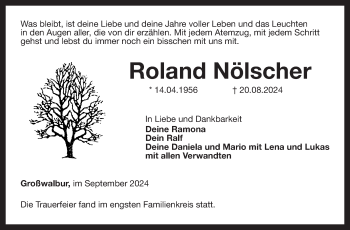 Traueranzeige von Roland Nölscher von Neue Presse Coburg
