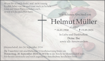 Traueranzeige von Helmut Müller von Neue Presse Coburg