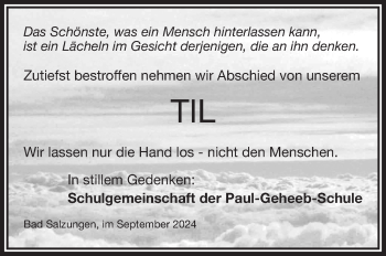 Traueranzeige von Til  von Südthüringer Presse