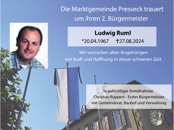Traueranzeige von Ludwig Ruml von Frankenpost