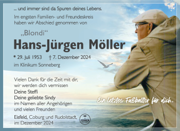 Traueranzeige von Hans-Jürgen Möller von Südthüringer Presse