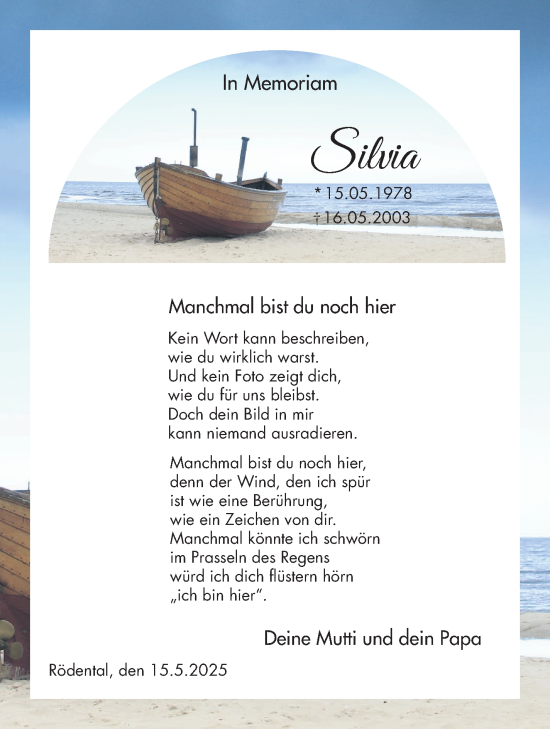 Traueranzeige von Silvia Ludwiczak von Neue Presse Coburg